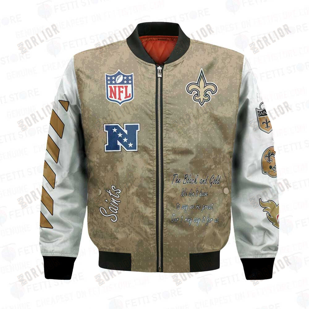 New Orleans Saints X Champions Design Bomber Jacket V1