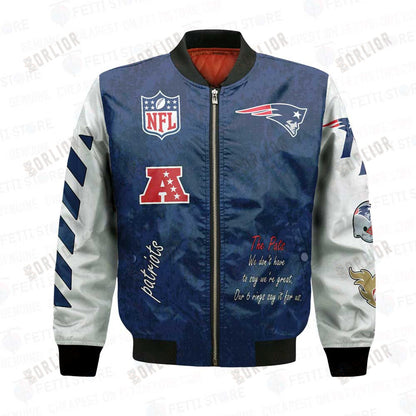 New England Patriots 6X Champions Design Bomber Jacket V1