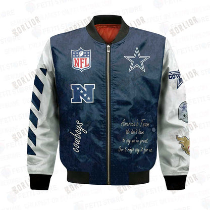 Dallas Cowboys 5X Champions Design Bomber Jacket V1