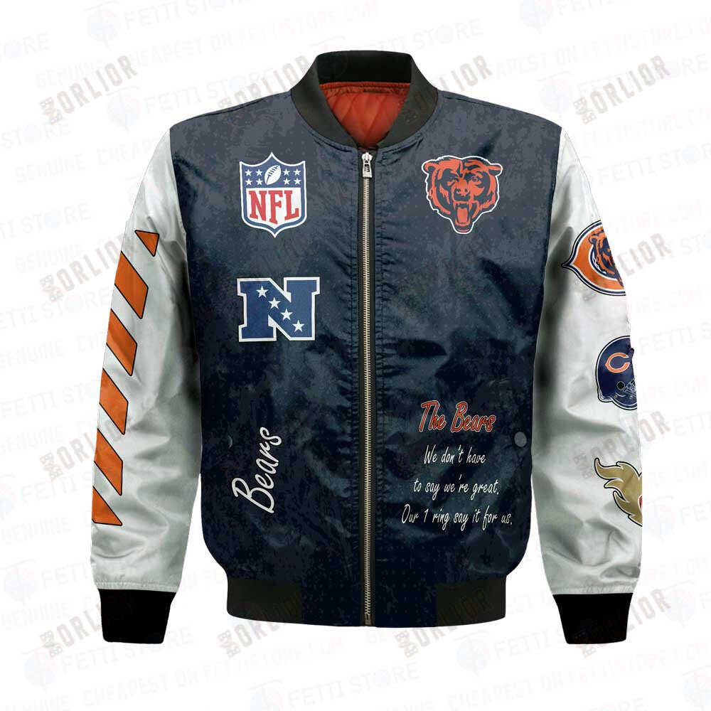 Chicago Bears X Champions Design Bomber Jacket V1