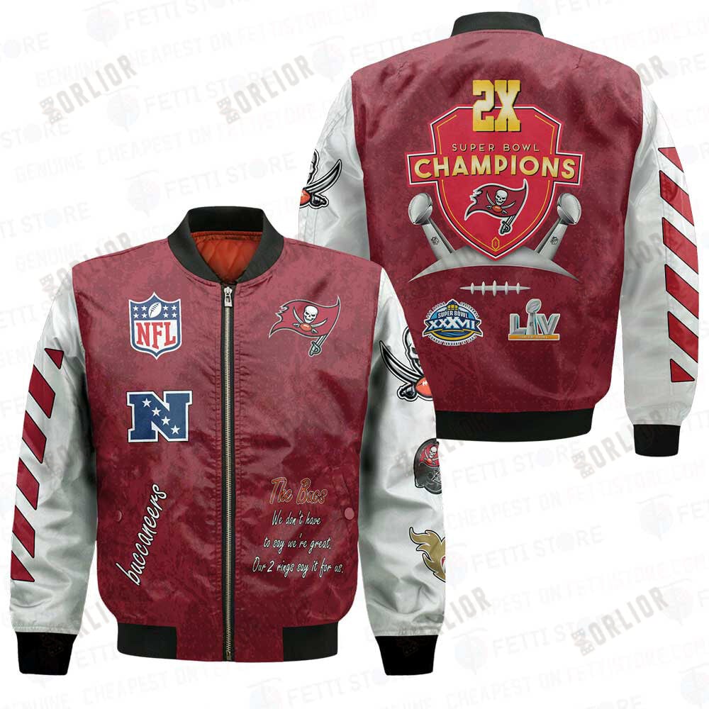 Tampa Bay Buccaneers 2X Champions Design Bomber Jacket V1
