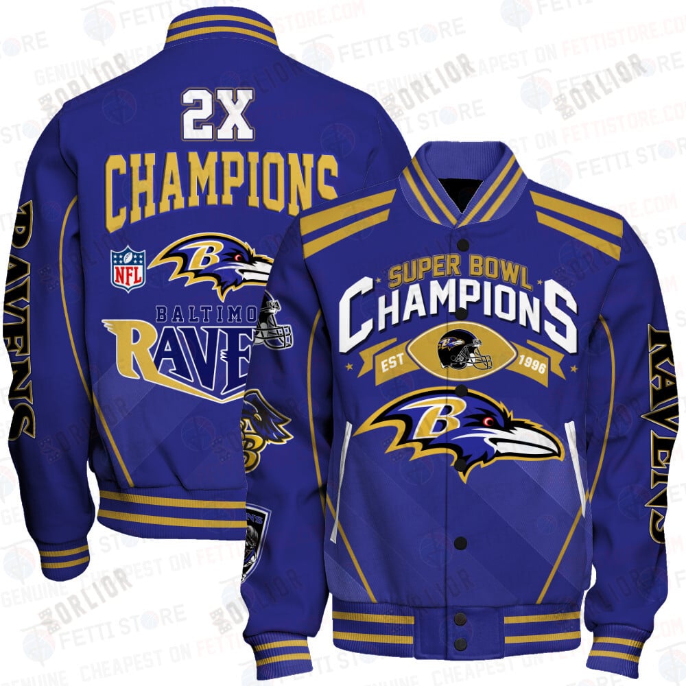 Baltimore Ravens National Football League Champions Varsity Jacket