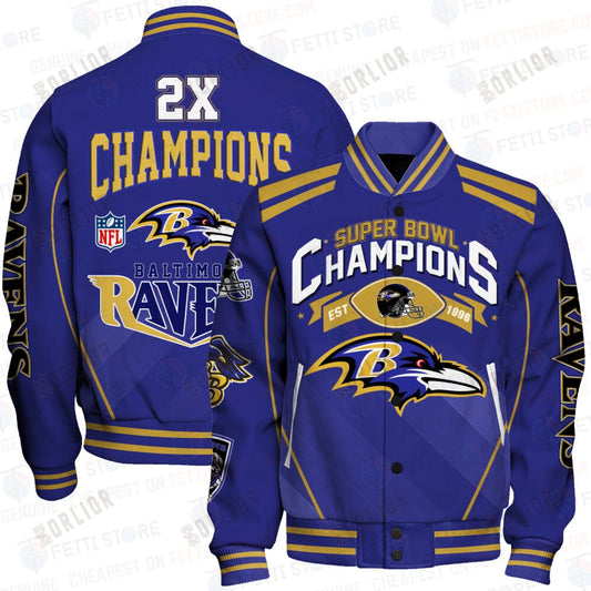Baltimore Ravens National Football League Champions Varsity Jacket