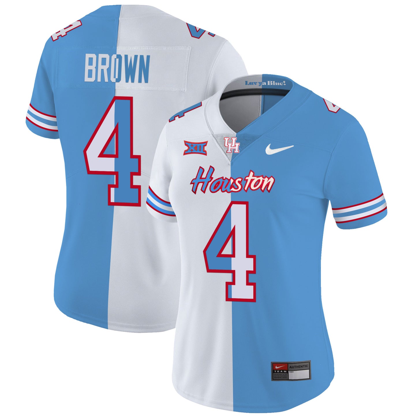 Women's Houston Cougars 2023 Oilers Inspired Vapor Jersey V5 - All Stitched