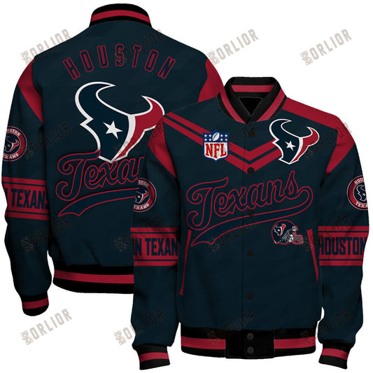 Houston Texans American Football League Pattern Varsity Jacket SH1 V2