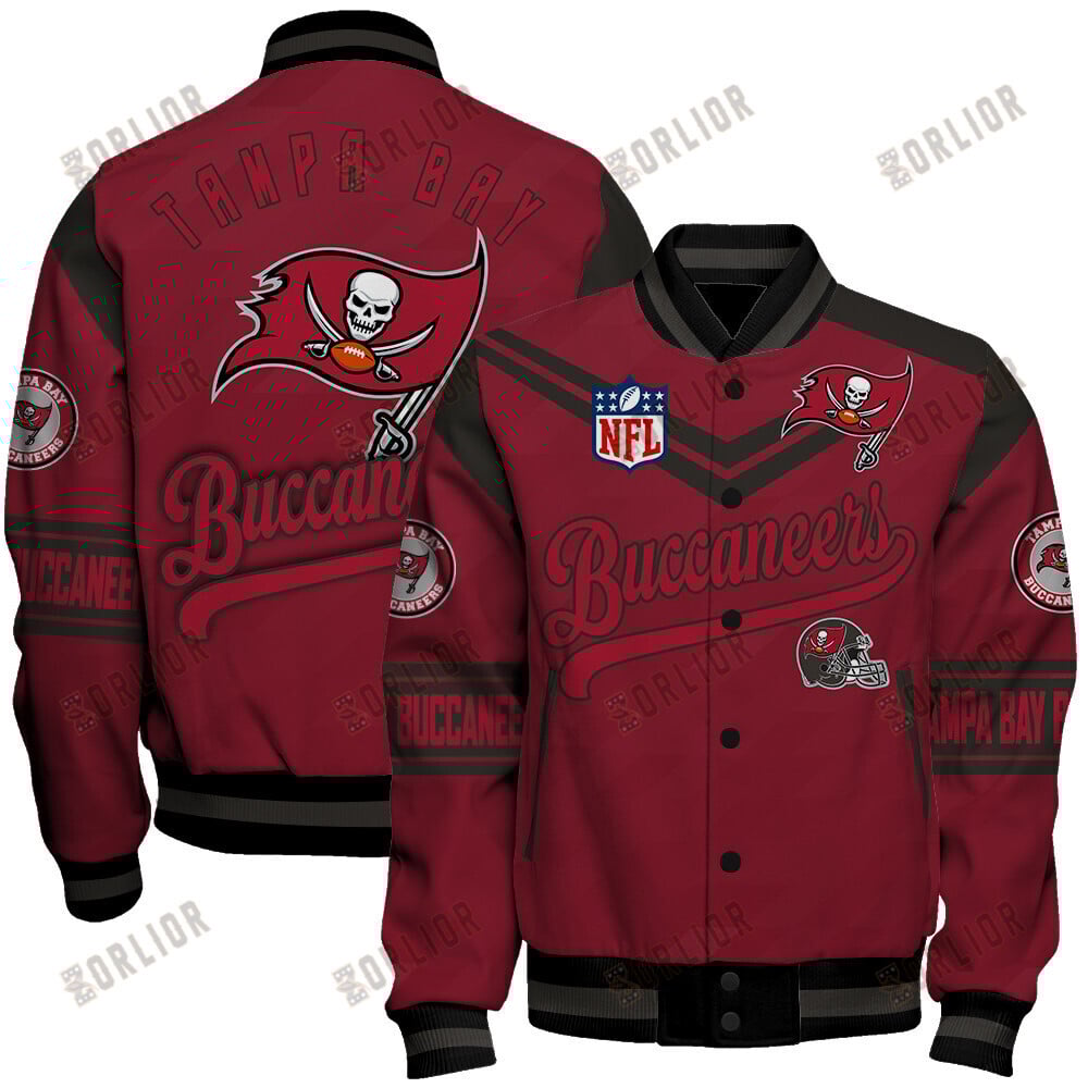 Tampa Bay Buccaneers American Football League Pattern Varsity Jacket SH1 V2