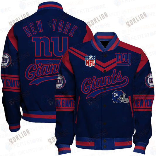 New York Giants American Football League Pattern Varsity Jacket SH1 V2