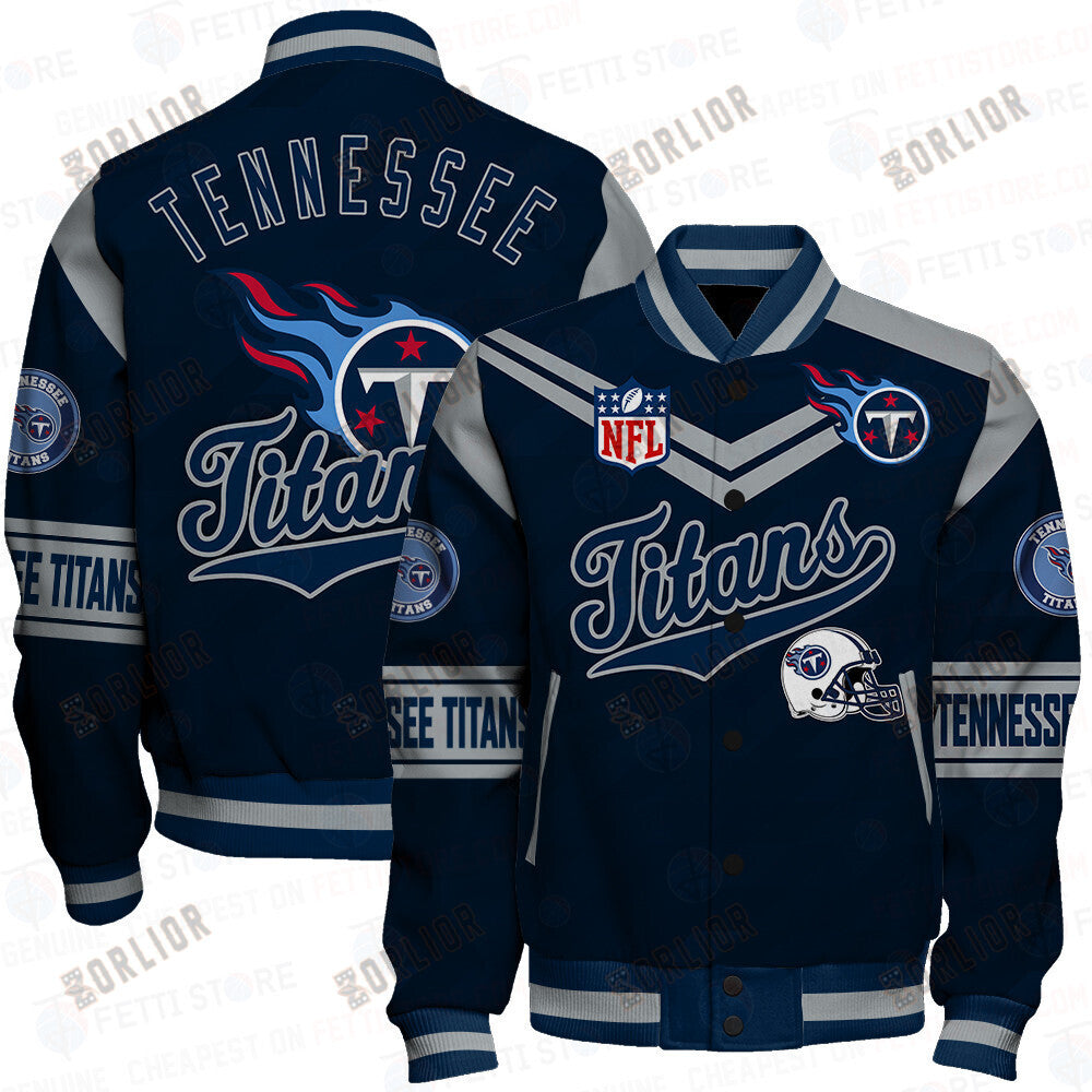 Tennessee Titans American Football League Pattern Varsity Jacket SH1 V2