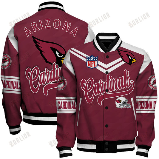 Arizona Cardinals American Football League Pattern Varsity Jacket SH1 V2
