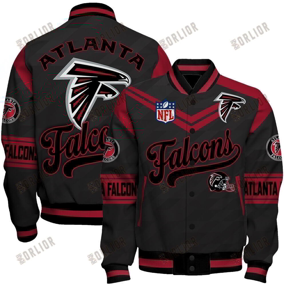 Atlanta Falcons American Football League Pattern Varsity Jacket SH1 V2
