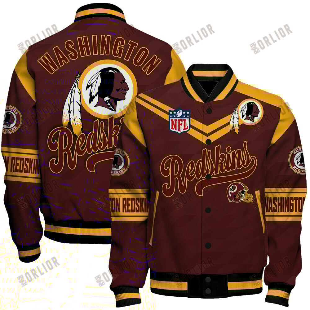 Washington Redskins American Football League Pattern Varsity Jacket SH1 V2
