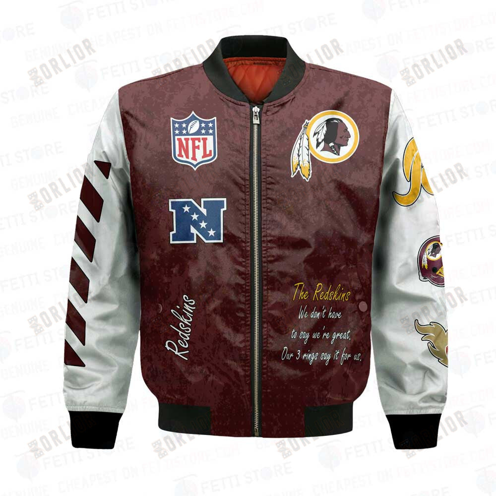 Washington Redskins 3X Champions Design Bomber Jacket V1