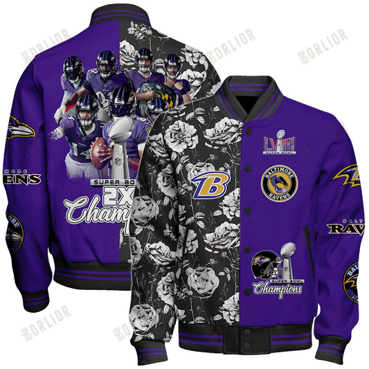Baltimore Ravens National Football League Varsity Jacket STM V6