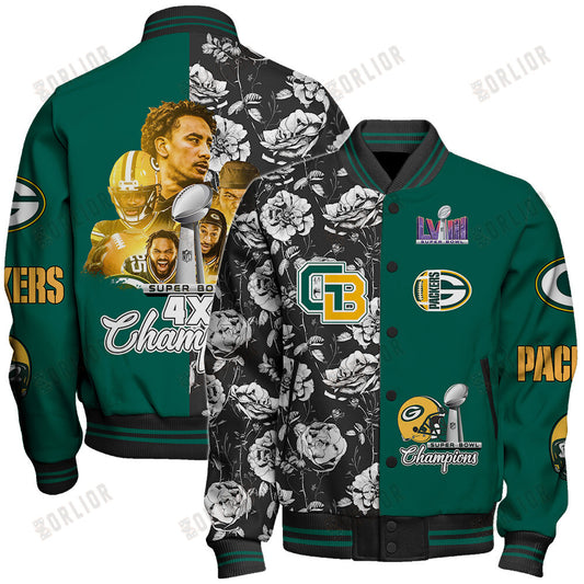 Green Bay Packers National Football League Varsity Jacket STM V6