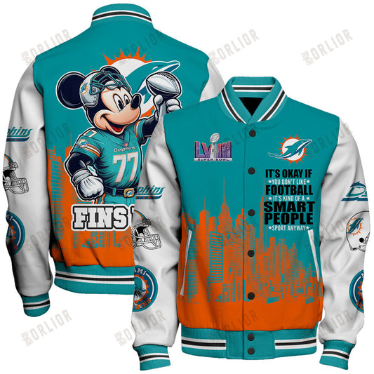 Miami Dolphins National Football League Varsity Jacket STM V5
