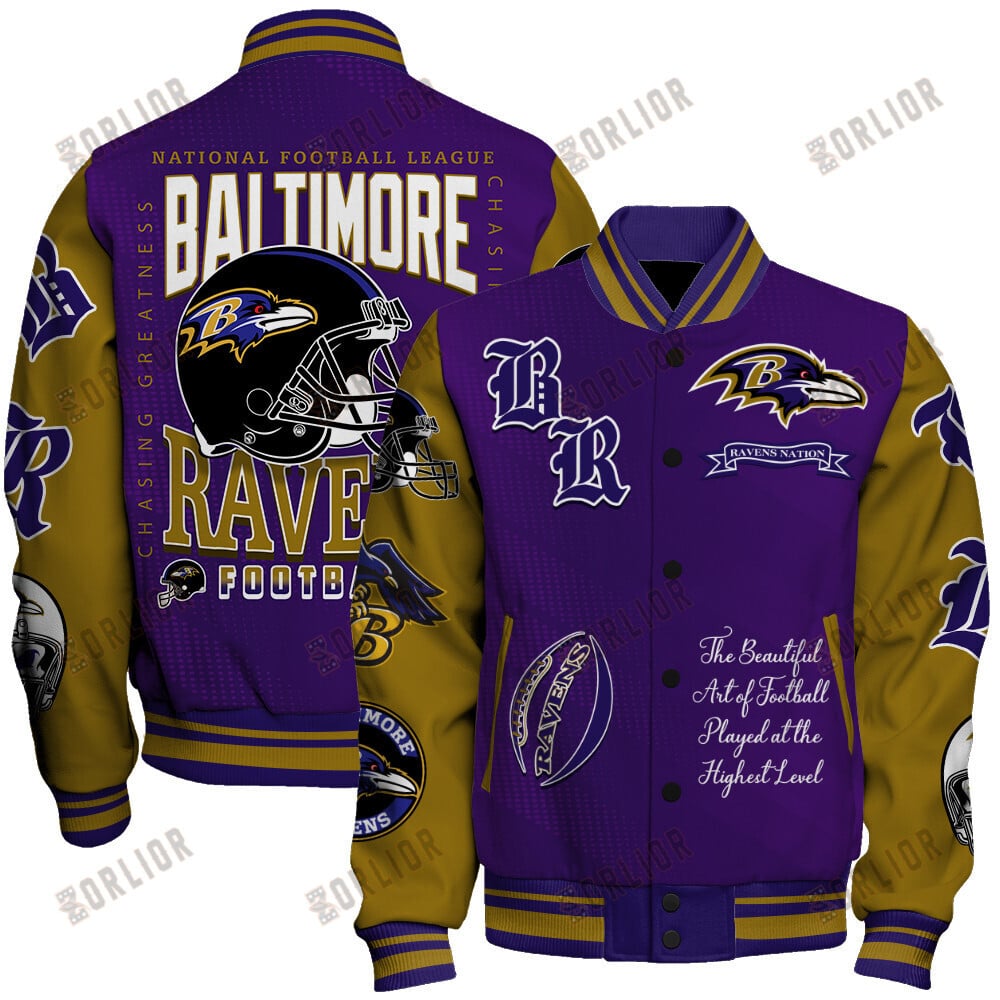 Baltimore Ravens  2024 American Football Conference Unisex Varsity Jacket V3