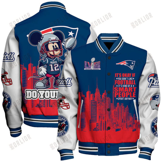 New England Patriots National Football League Varsity Jacket STM V5