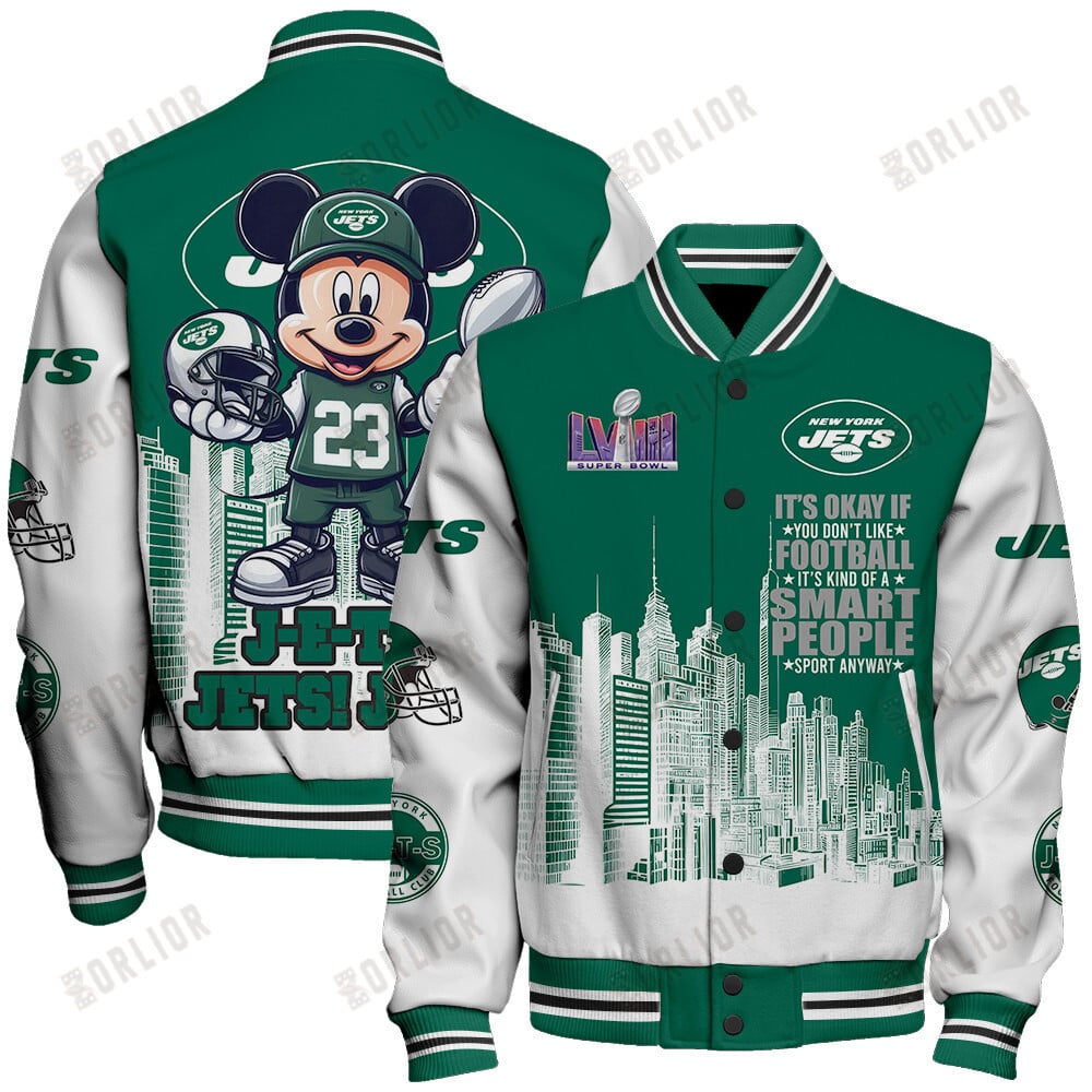 New York Jets National Football League Varsity Jacket STM V5