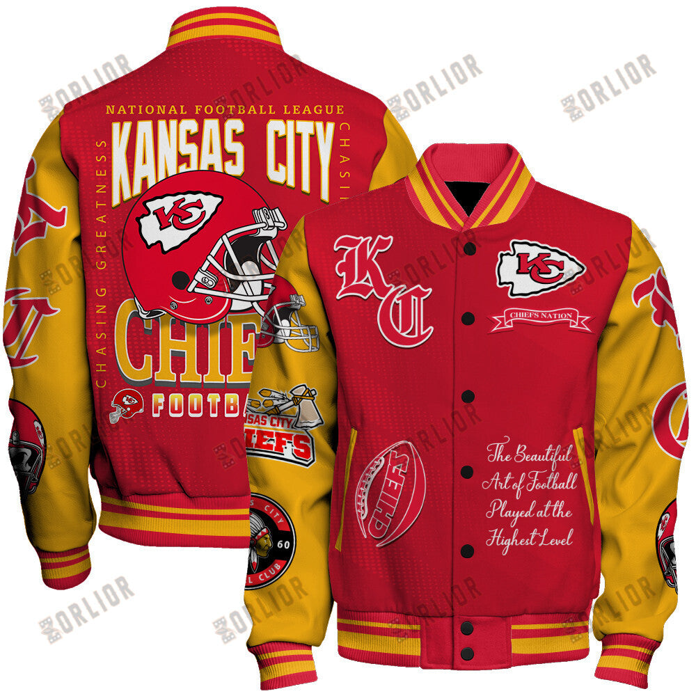 Kansas City Chiefs  2024 American Football Conference Unisex Varsity Jacket V3