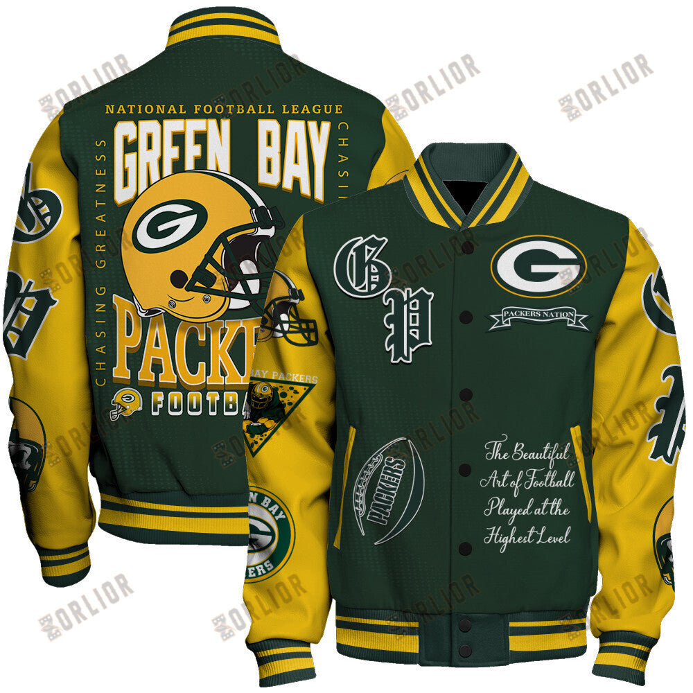 Green Bay Packers  2024 National Football Conference Unisex Varsity Jacket V3