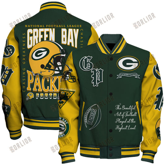 Green Bay Packers  2024 National Football Conference Unisex Varsity Jacket V3