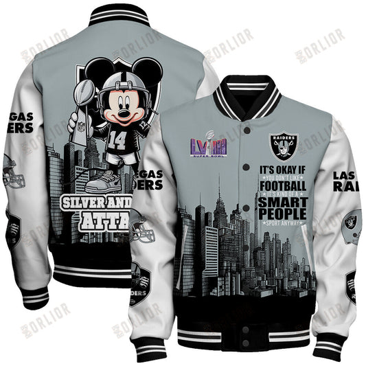 Las Vegas Raiders National Football League Varsity Jacket STM V5
