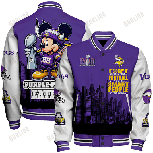 Minnesota Vikings National Football League Varsity Jacket STM V5