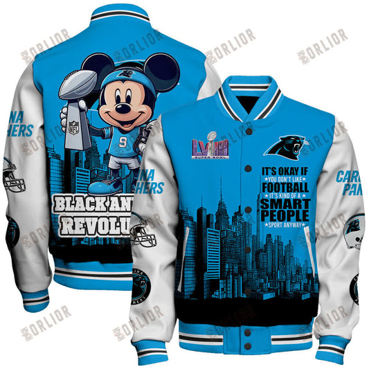 Carolina Panthers National Football League Varsity Jacket STM V5