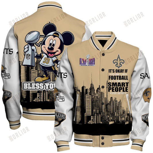 New Orleans Saints National Football League Varsity Jacket STM V5