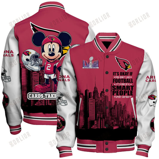 Arizona Cardinals National Football League Varsity Jacket STM V5