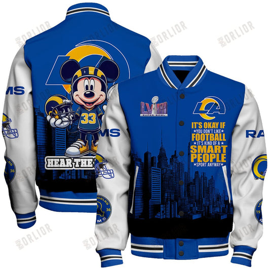 Los Angeles Rams National Football League Varsity Jacket STM V5