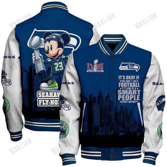 Seattle Seahawks National Football League Varsity Jacket STM V5