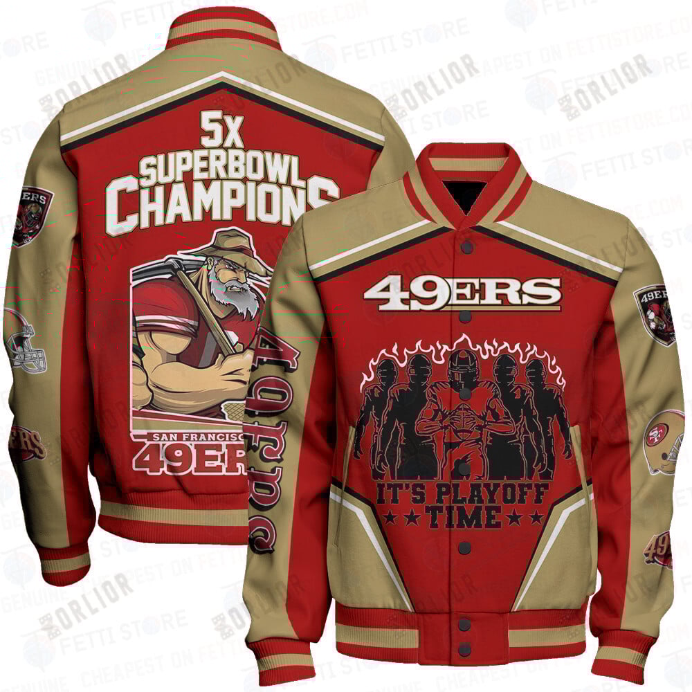 San Francisco 49ers National Football League Varsity Jacket STM V6