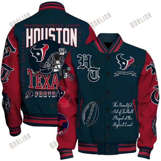 Houston Texans  2024 American Football Conference Unisex Varsity Jacket V3