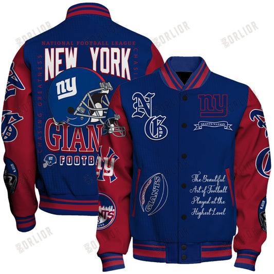 New York Giants  2024 National Football Conference Unisex Varsity Jacket V3