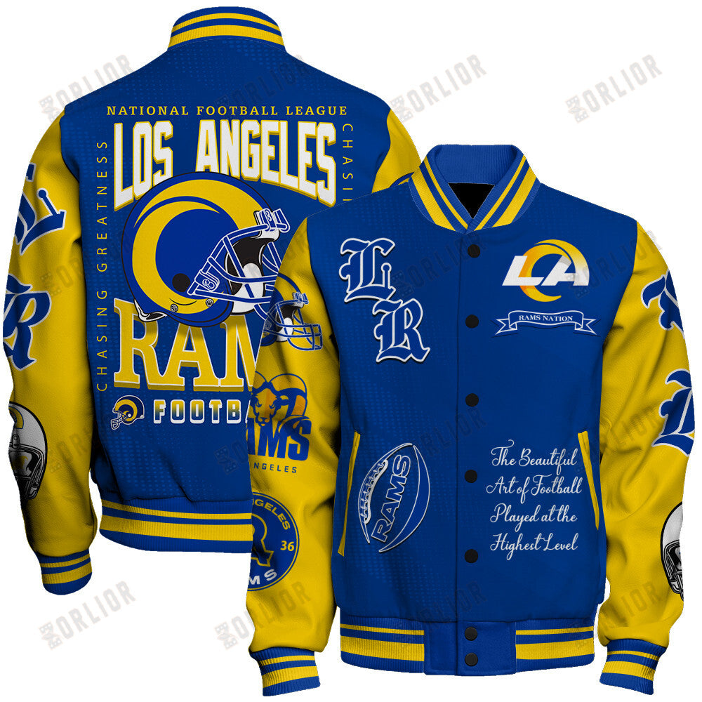 Los Angeles Rams  2024 National Football Conference Unisex Varsity Jacket V3