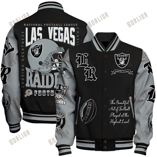 Las Vegas Raiders  2024 American Football Conference Unisex Varsity Jacket V3