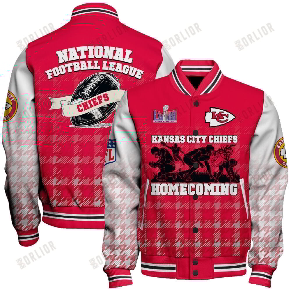 Kansas City Chiefs LVIII Home Coming Varsity Jacket