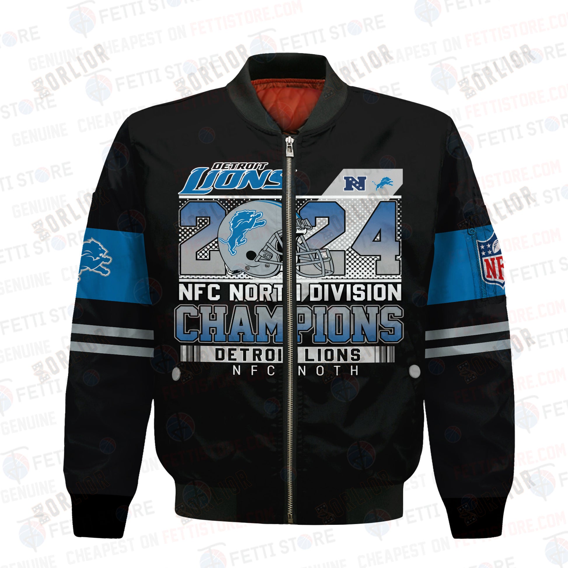 Detroit Lions National Football League Bomber Jacket STM V2
