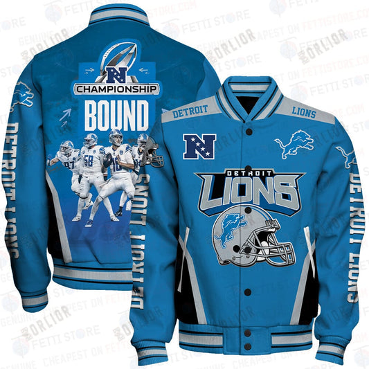 Detroit Lions National Football League We Are Lions Varsity Jacket STM V3