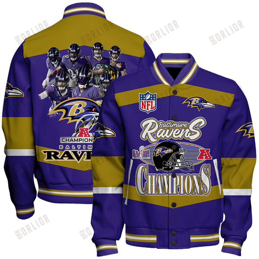 Baltimore Ravens National Football League We Are Lions Varsity Jacket STM V3