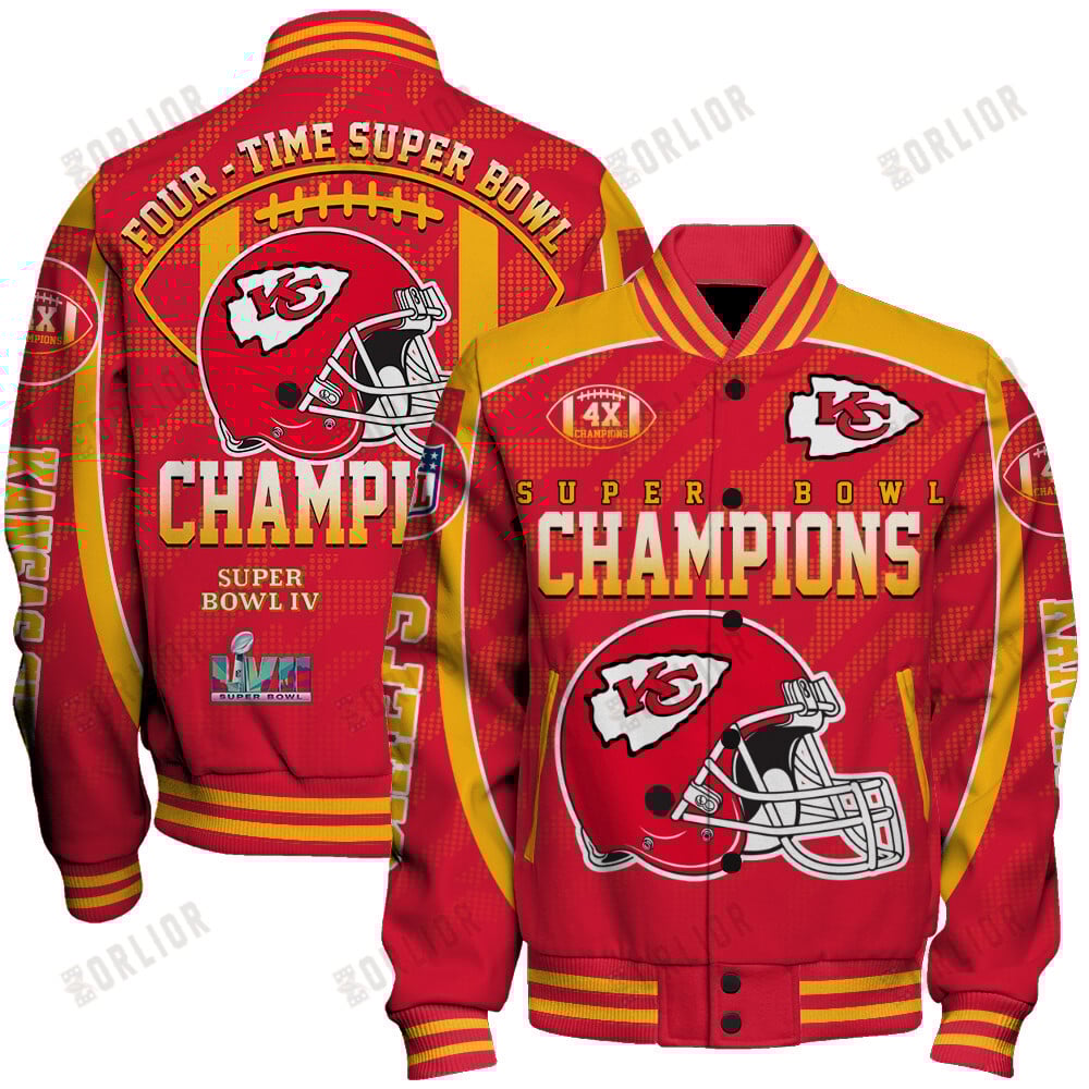 Kansas City Chiefs Super Bowl LVIII Champions Unisex Varsity Jacket SFAT V4