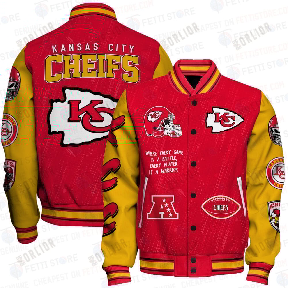 Kansas City Chiefs National Football League Unisex Varsity Jacket SFAT V5