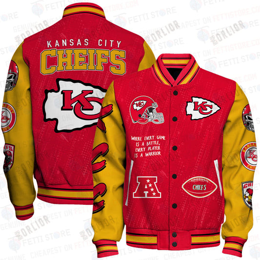Kansas City Chiefs National Football League Unisex Varsity Jacket SFAT V5