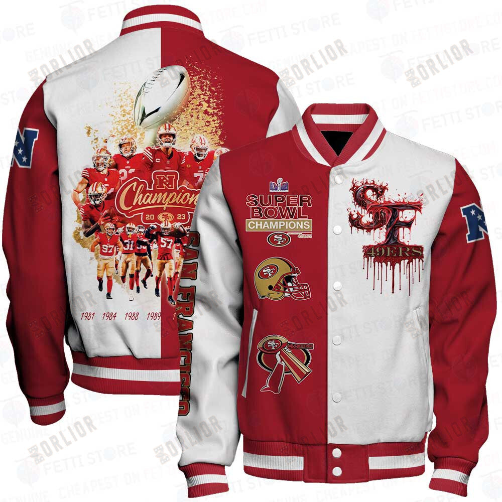 San Francisco 49ers National Football League Varsity Jacket STM V8