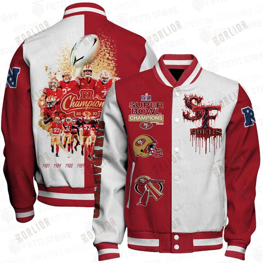 San Francisco 49ers National Football League Varsity Jacket STM V8