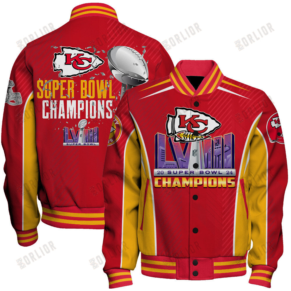 Kansas City Chiefs National Football League Varsity Jacket STM V9