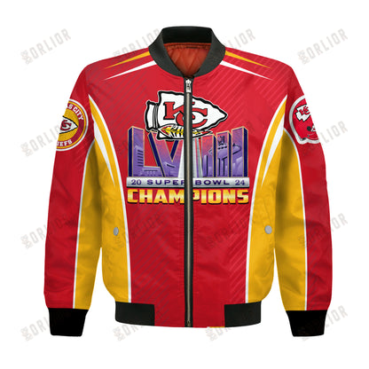 Kansas City Chiefs National Football League Bomber Jacket STM V9