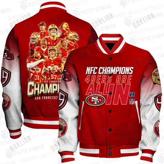 San Francisco 49ers NFC Champions Unisex Varsity Jacket SFAT V6