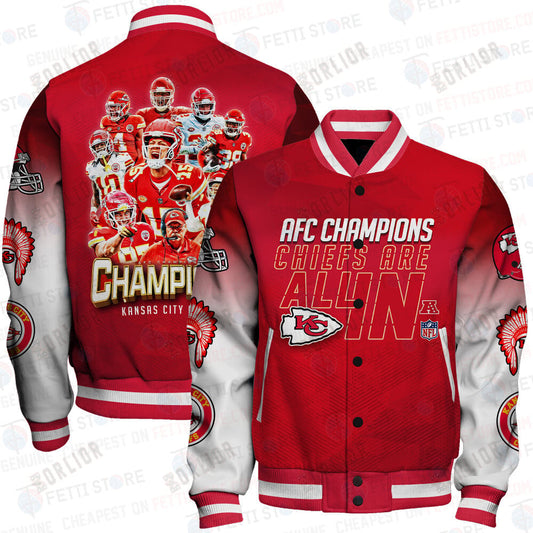 Kansas City Chiefs AFC Champions Unisex Varsity Jacket SFAT V6